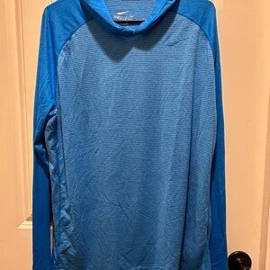 Nike Striped Blue Dri-FIT Shirt